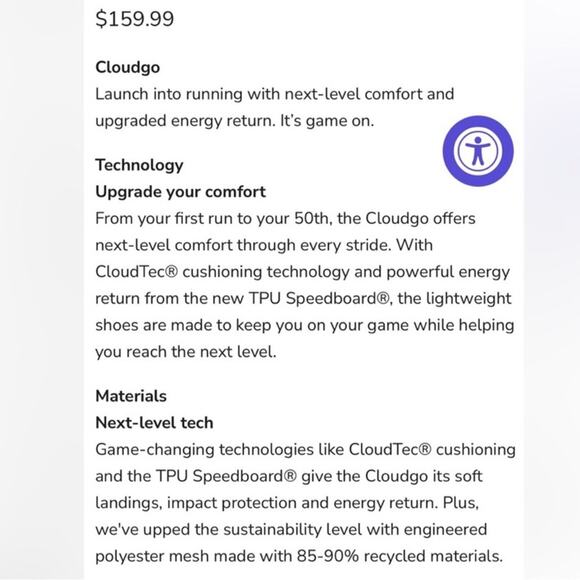 On Cloudgo Women’s Frost/Hay Athletic Running Sneakers Sz 8.5 - Picture 5 of 6